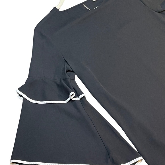 Loft Outlet Black and White long Peasant Sleeve top - Picture 5 of 7